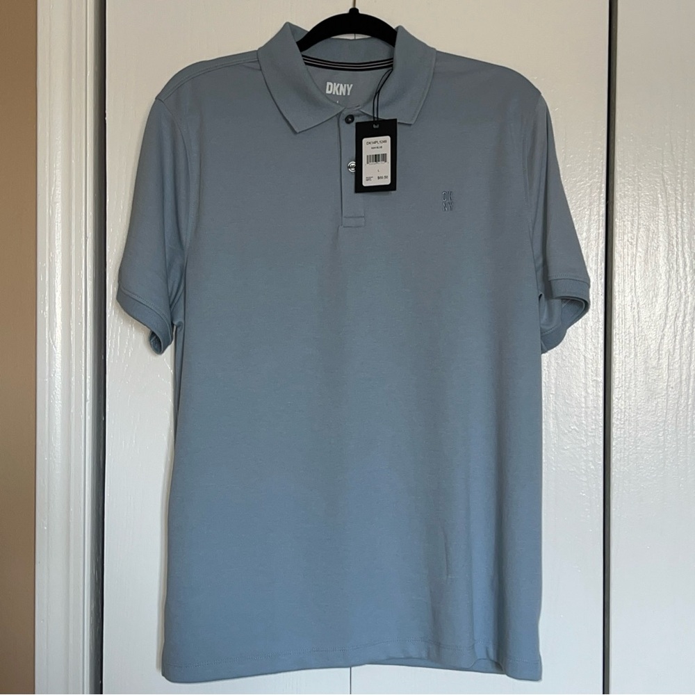 DKNY Men's Blue Polo Shirt